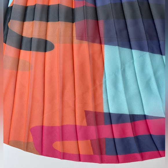 SACAI All-Over Print Pleated Skirt - Picture 7 of 14